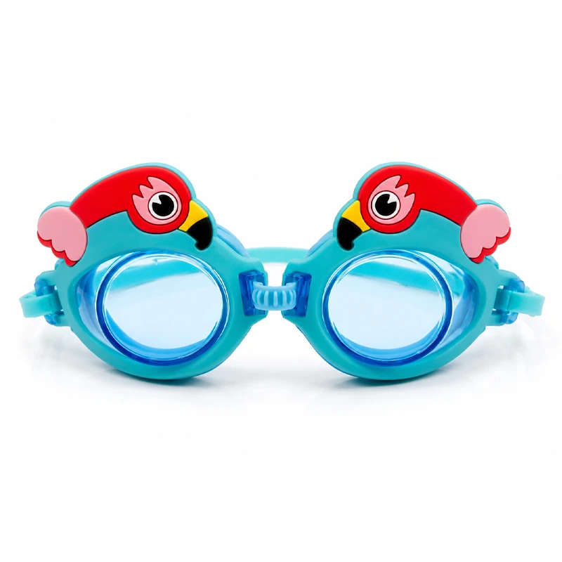 Sport & Fun - Kids Swimming Goggles Unisex Anti-fog Leisure Leak-free Flamingo Design Adjustable Size between Eyes & Head Size for 2-8 Years (YJ-Flamingo)